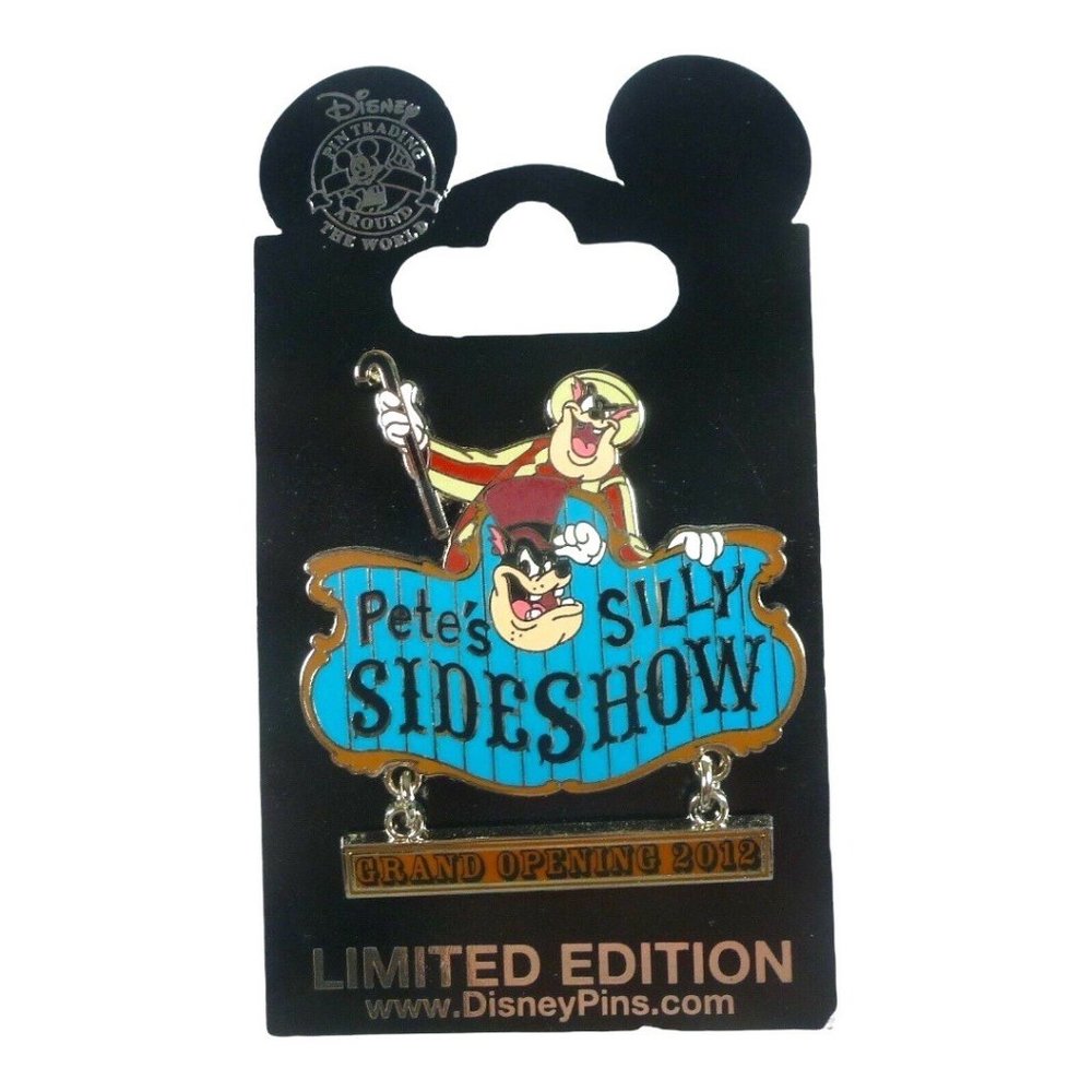 Walt Disney World 2012 New Fantasyland Grand Opening Pete's Silly Sideshow Pin